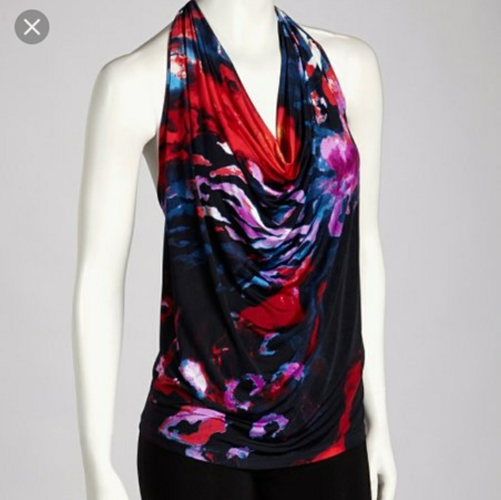 NWOT Abi Ferrin Galaxy Aria 5-Way Halter Top